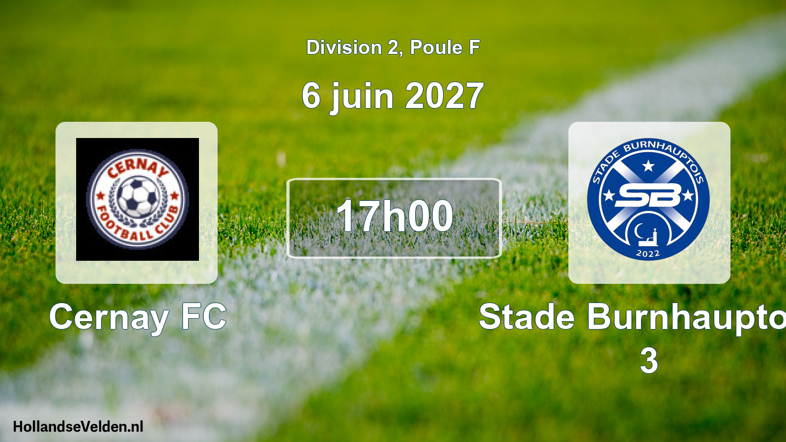 Scheduled Match: Cernay FC - Stade Burnhauptois 3 (6 June 2027)