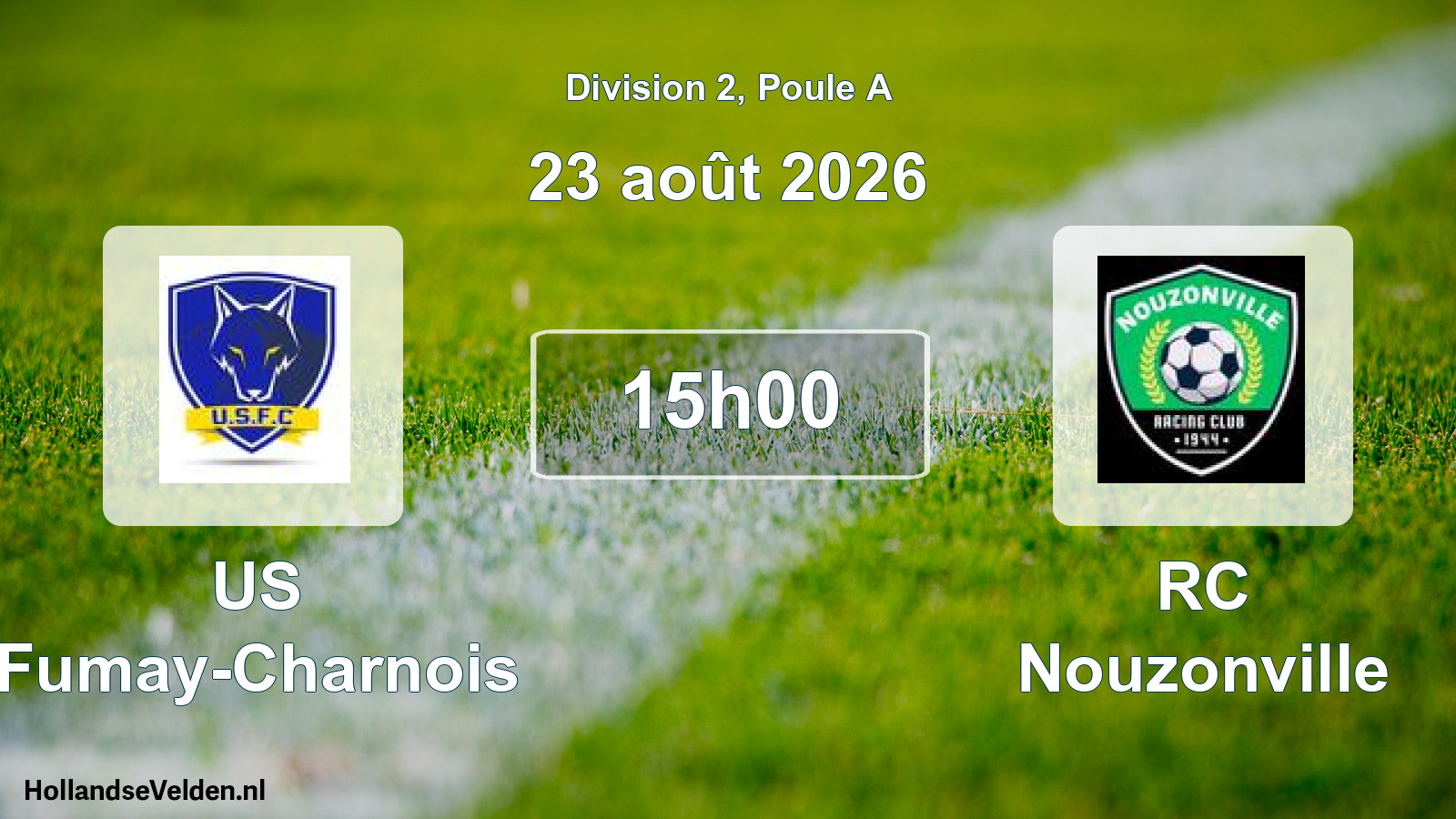 Scheduled Match: US Fumay-Charnois - RC Nouzonville (23 August 2026)