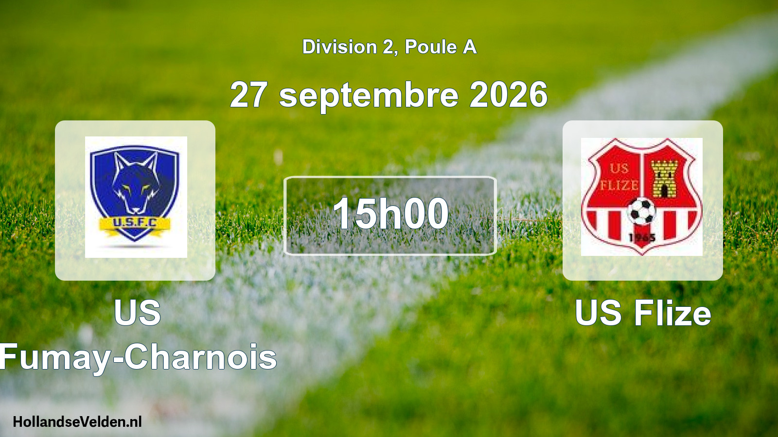 Match programmé: US Fumay-Charnois - US Flize (27 septembre 2026)