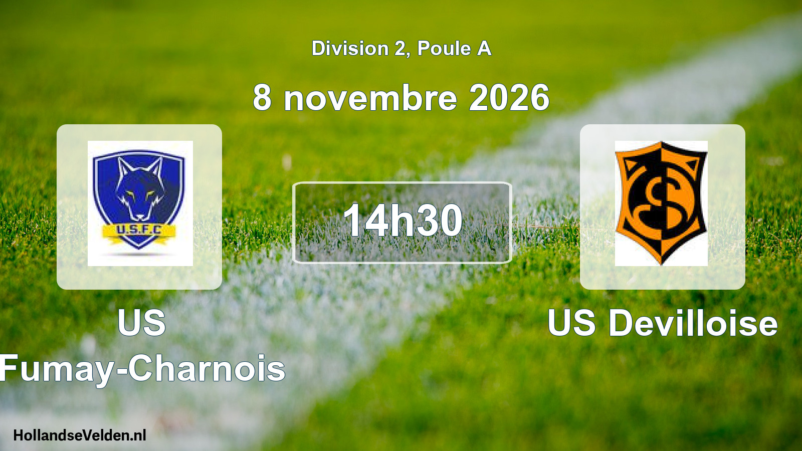 Match programmé: US Fumay-Charnois - US Devilloise (8 novembre 2026)