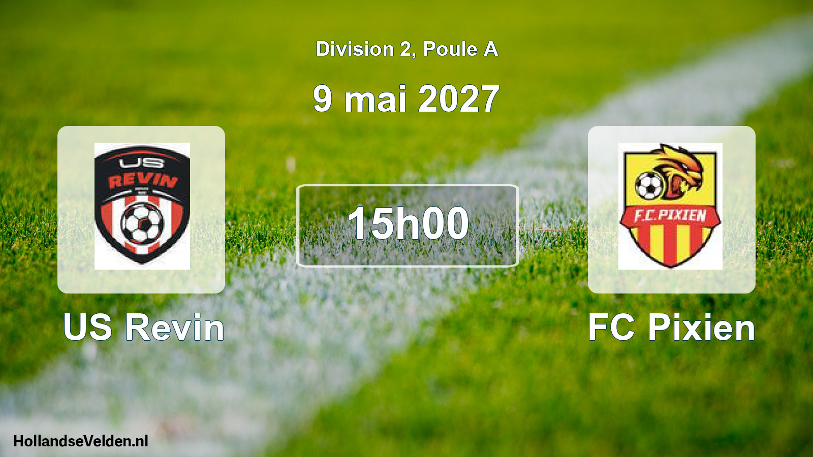 Match programmé: US Revin - FC Pixien (9 mai 2027)