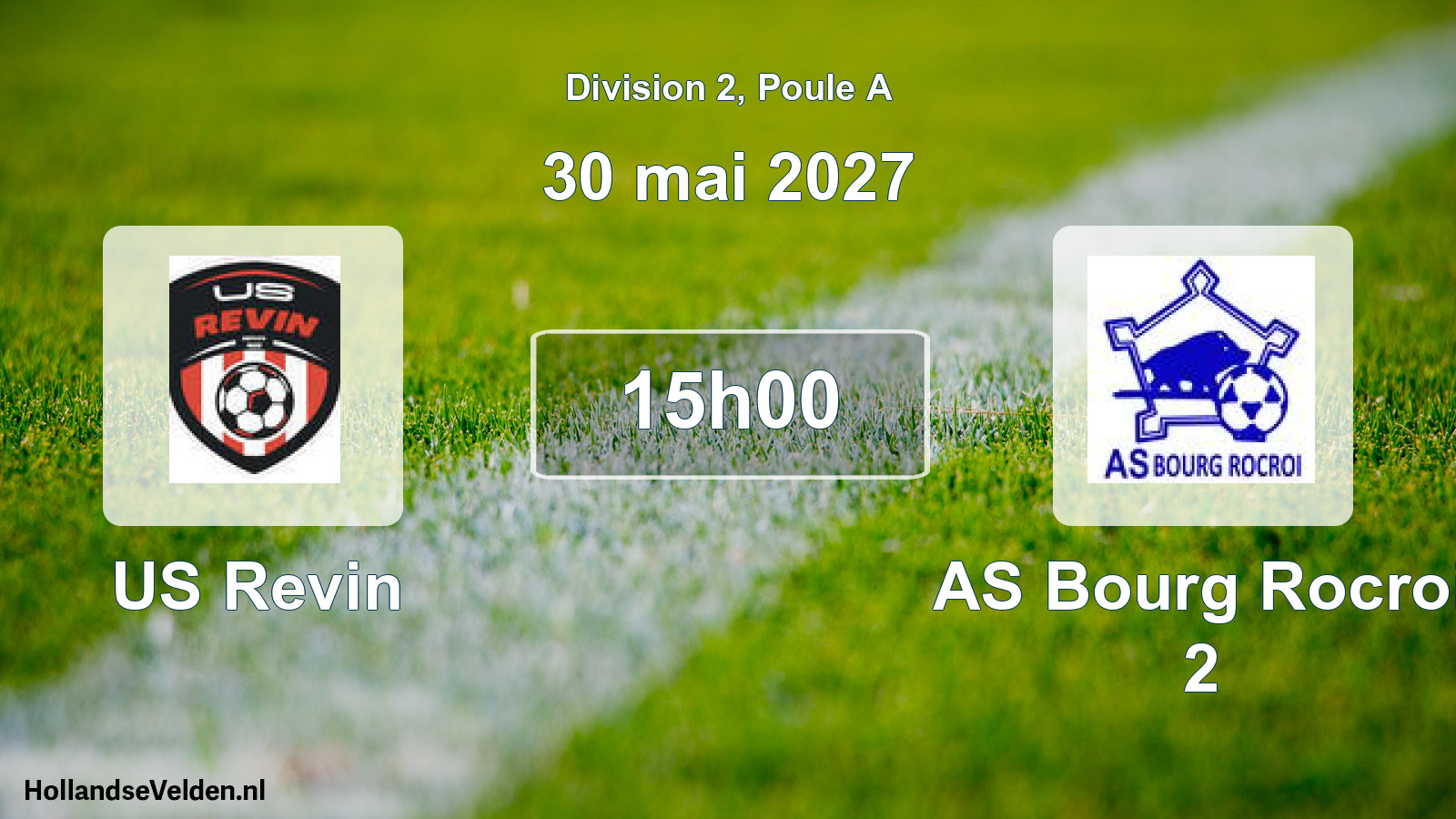 Match programmé: US Revin - AS Bourg Rocroi 2 (30 mai 2027)