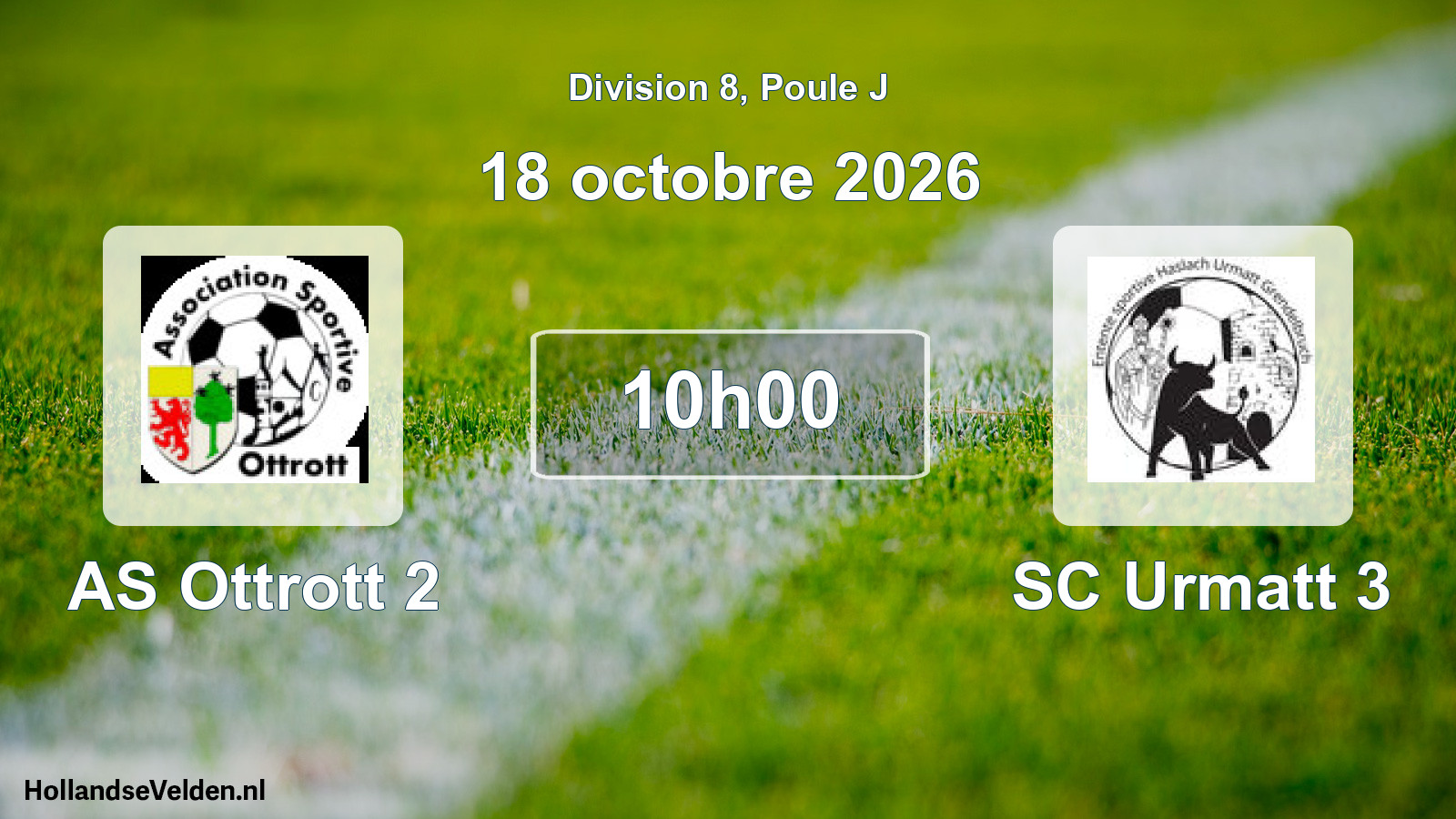 Scheduled Match: AS Ottrott 2 - SC Urmatt 3 (18 October 2026)