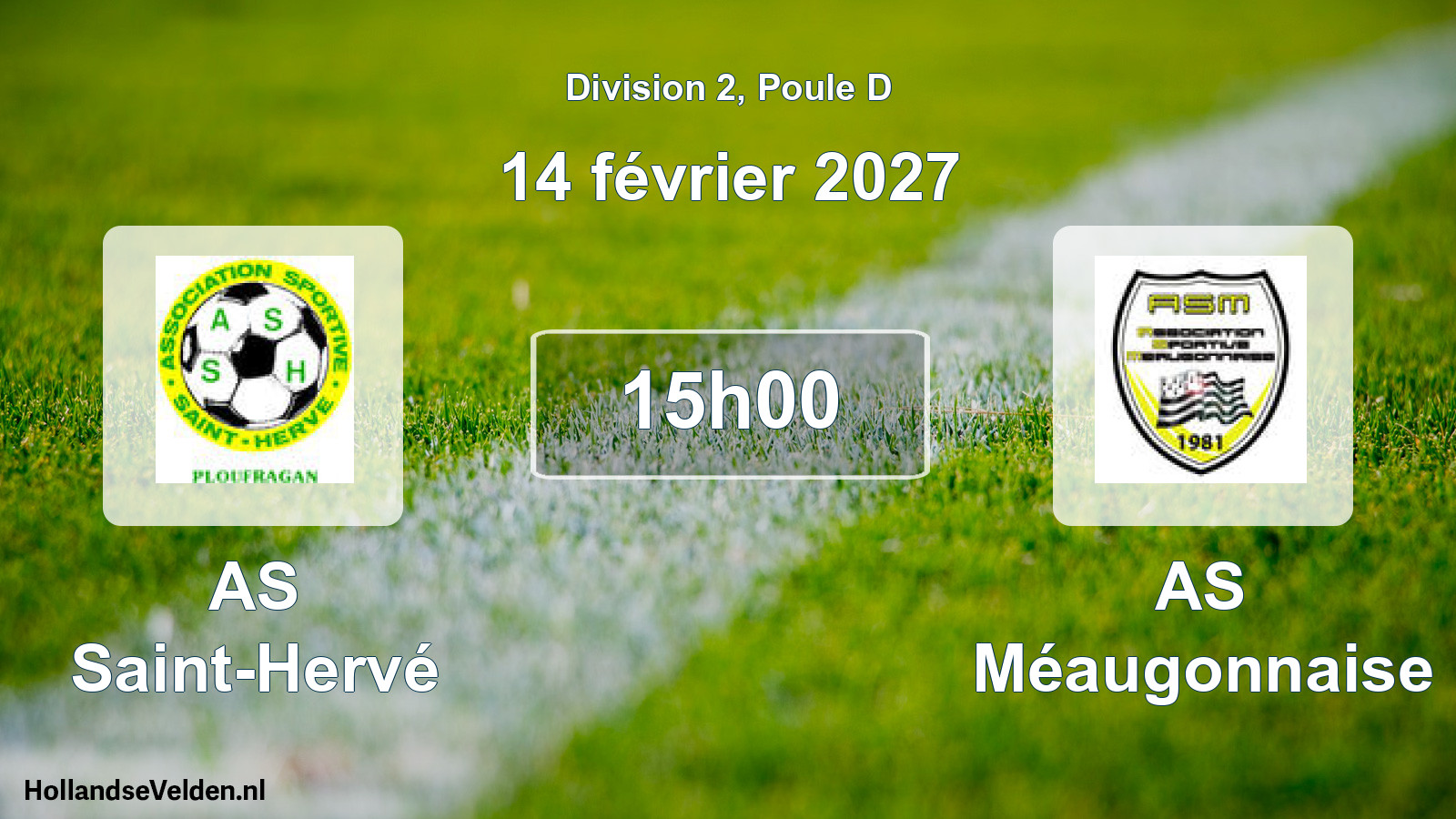 Scheduled Match: AS Saint-Hervé - AS Méaugonnaise (14 February 2027)