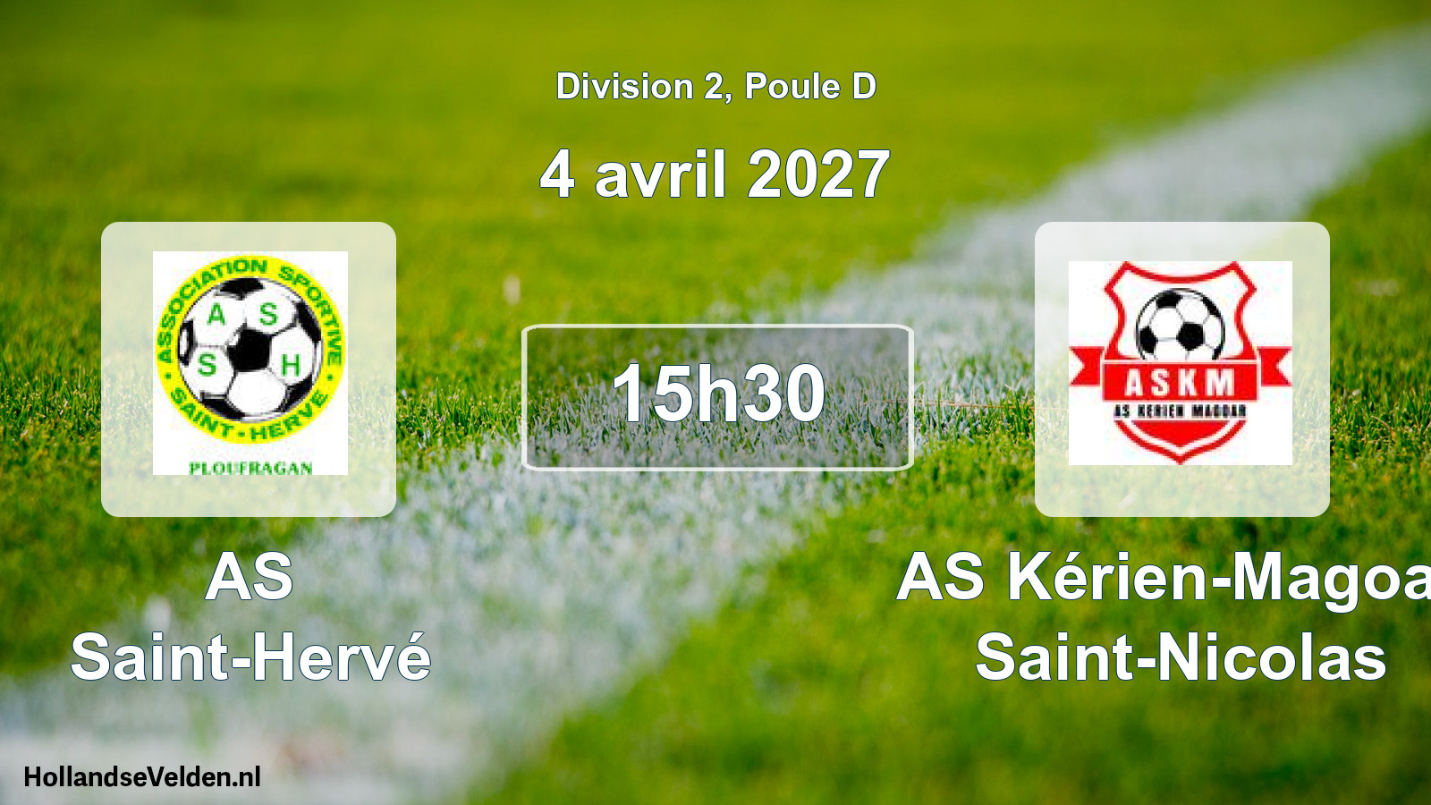 Scheduled Match: AS Saint-Hervé - AS Kérien-Magoar Saint-Nicolas (4 April 2027)