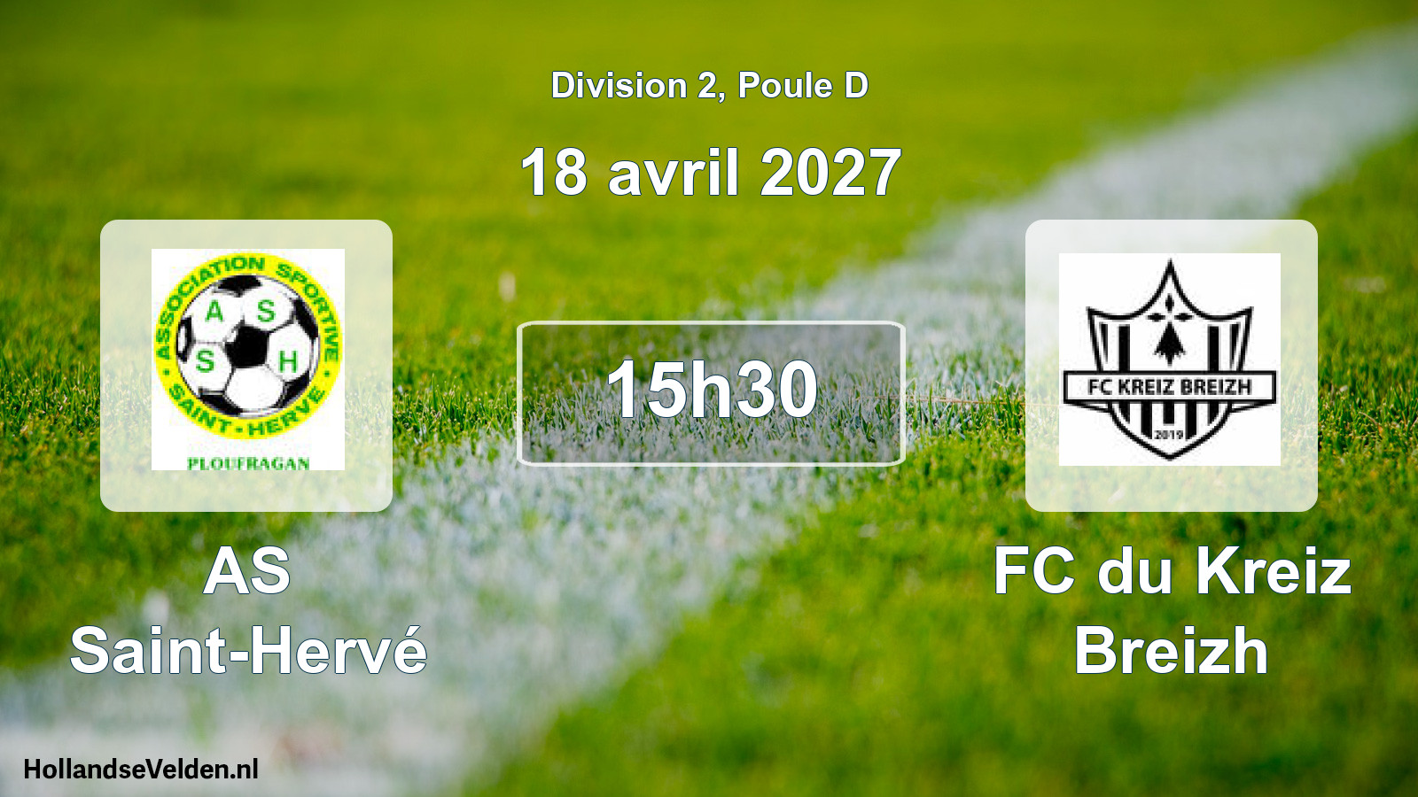 Scheduled Match: AS Saint-Hervé - FC du Kreiz Breizh (18 April 2027)