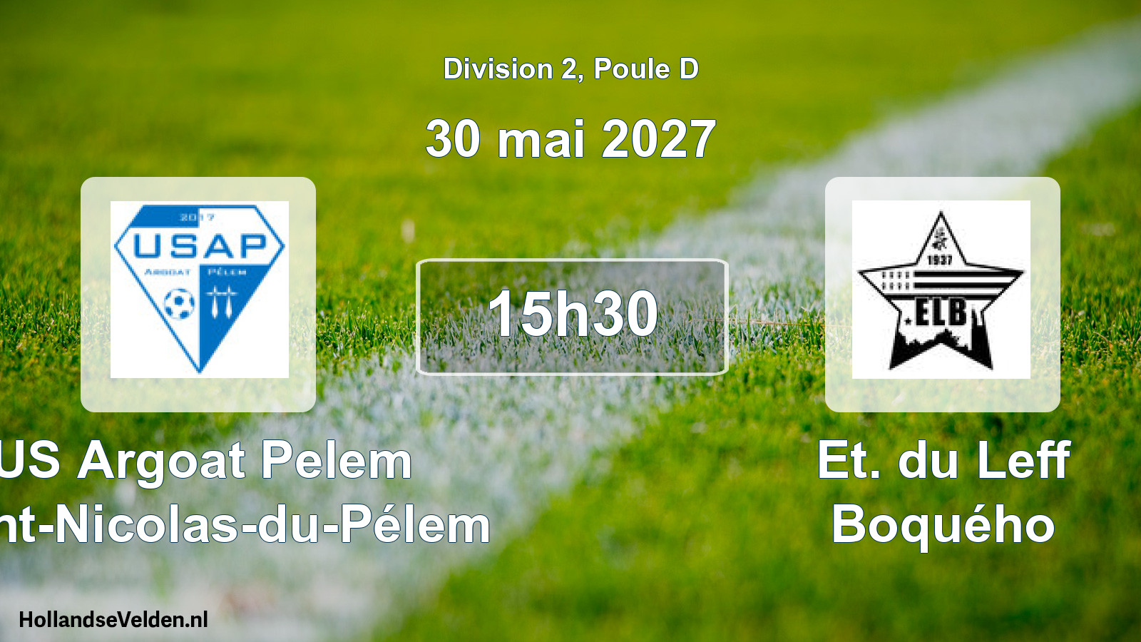 Match programmé: US Argoat Pelem Saint-Nicolas-du-Pélem - Et. du Leff Boquého (30 mai 2027)