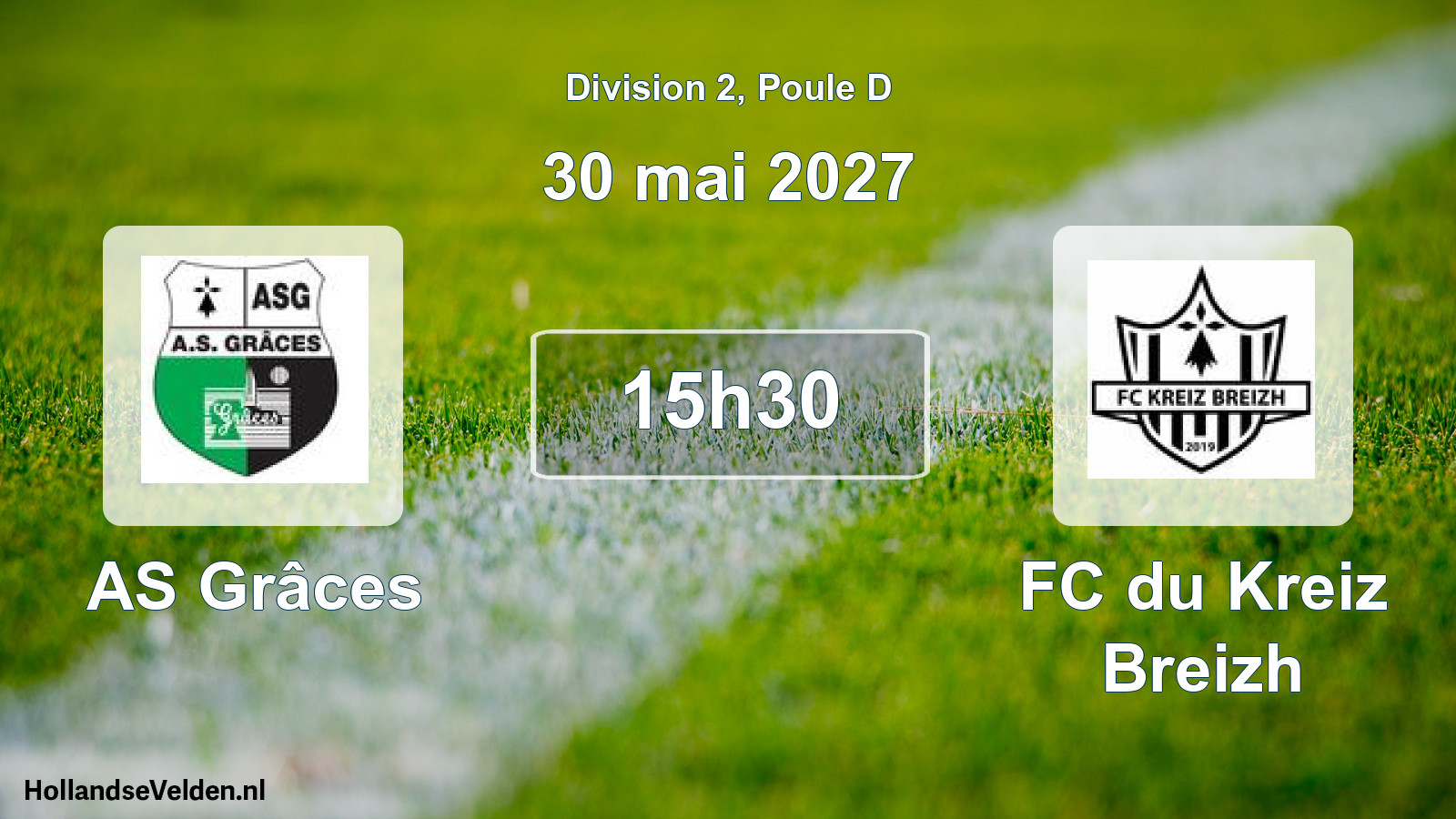 Match programmé: AS Grâces - FC du Kreiz Breizh (30 mai 2027)