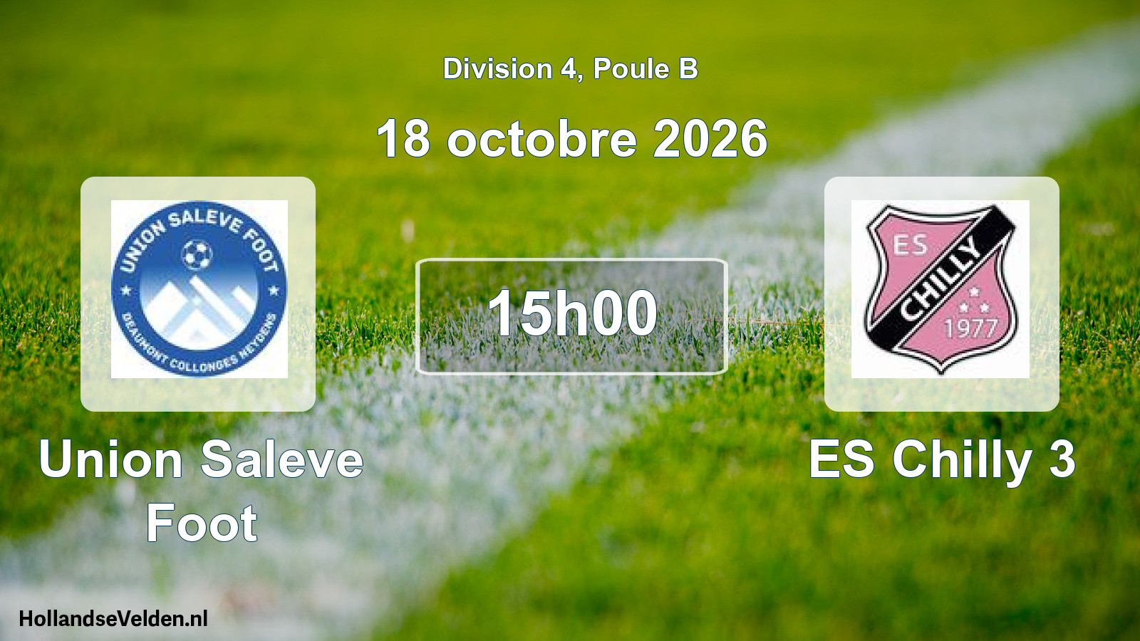 Match programmé: Union Saleve Foot - ES Chilly 3 (18 octobre 2026)