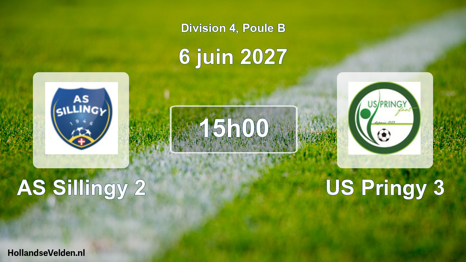 Match programmé: AS Sillingy 2 - US Pringy 3 (6 juin 2027)