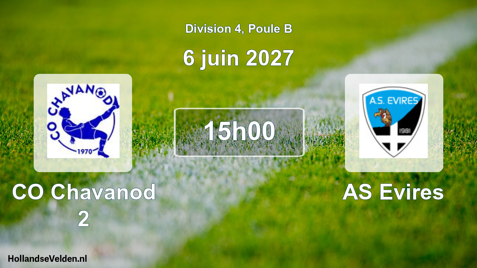 Scheduled Match: CO Chavanod 2 - AS Evires (6 June 2027)