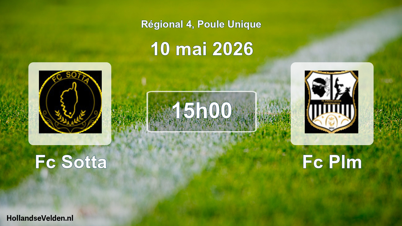 Geplande wedstrijd: Fc Sotta - Fc Plm (10 mai 2026)