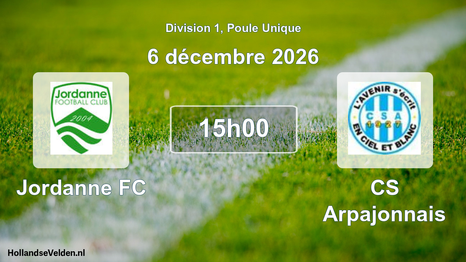 Scheduled Match: Jordanne FC - CS Arpajonnais (6 December 2026)