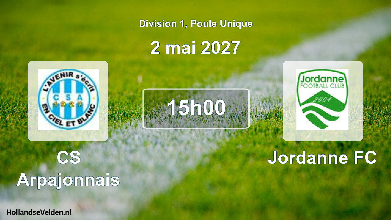 Scheduled Match: CS Arpajonnais - Jordanne FC (2 May 2027)