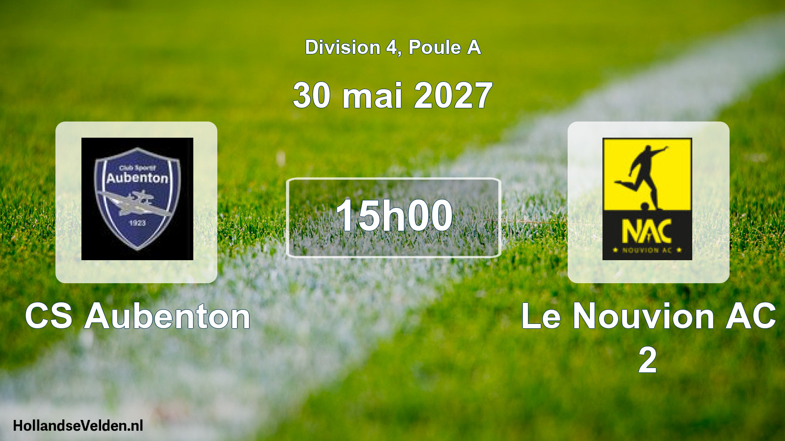 Scheduled Match: CS Aubenton - Le Nouvion AC 2 (30 May 2027)