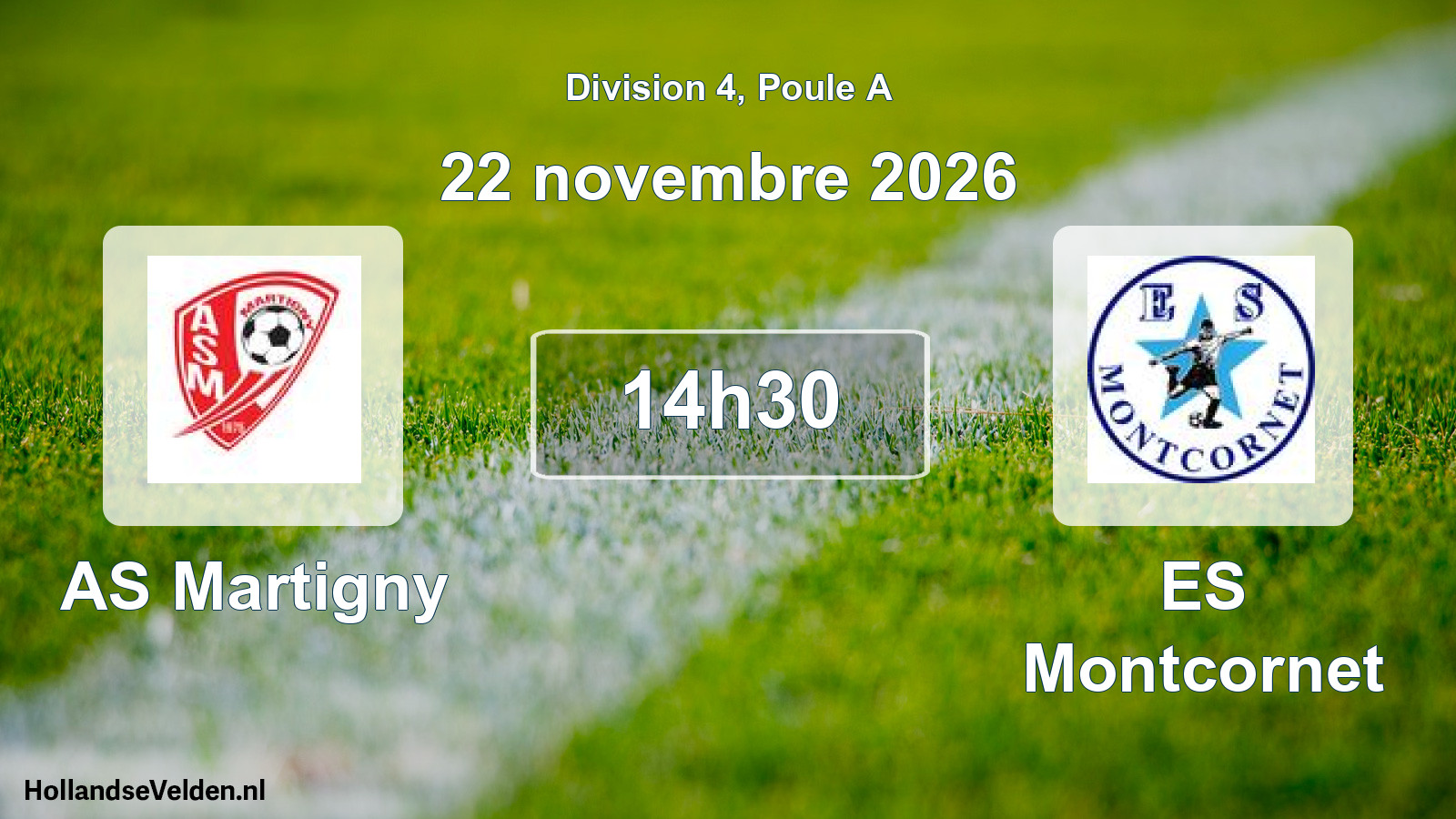 Scheduled Match: AS Martigny - ES Montcornet (22 November 2026)