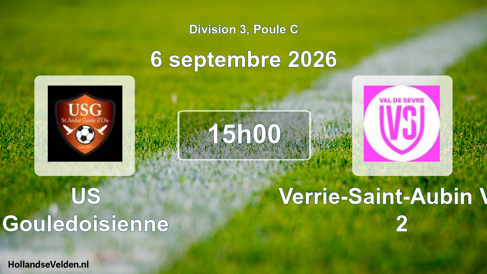 Scheduled Match: US Gouledoisienne - Verrie-Saint-Aubin VDS 2 (6 September 2026)