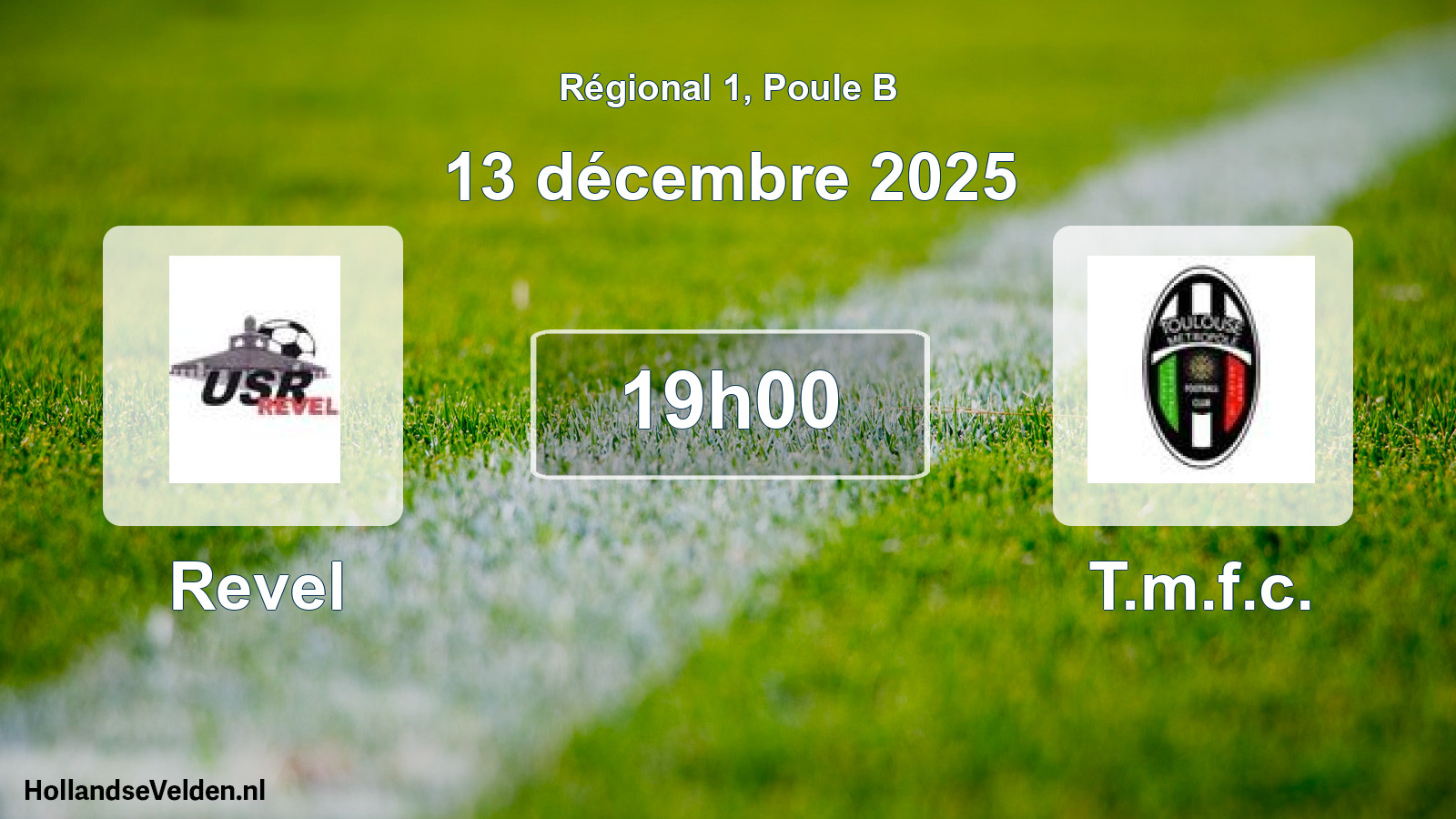 Scheduled Match: Revel - T.m.f.c. (13 December 2025)