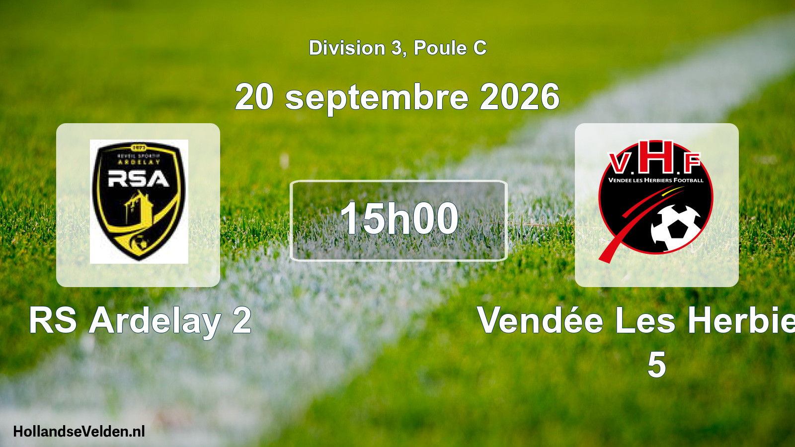 Scheduled Match: RS Ardelay 2 - Vendée Les Herbiers 5 (20 September 2026)