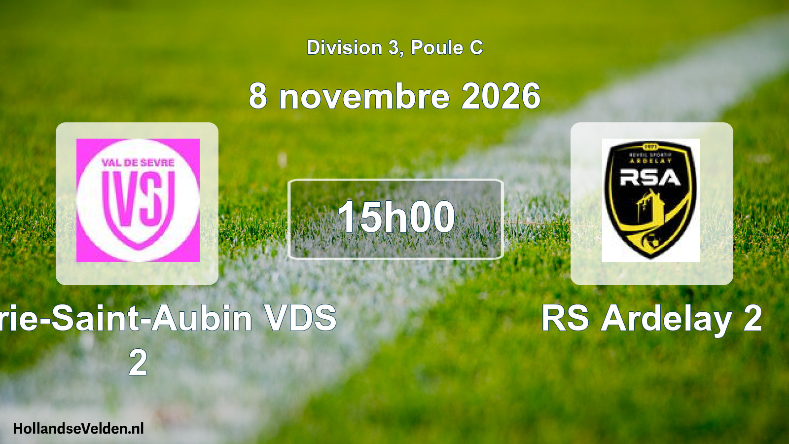 Scheduled Match: Verrie-Saint-Aubin VDS 2 - RS Ardelay 2 (8 November 2026)