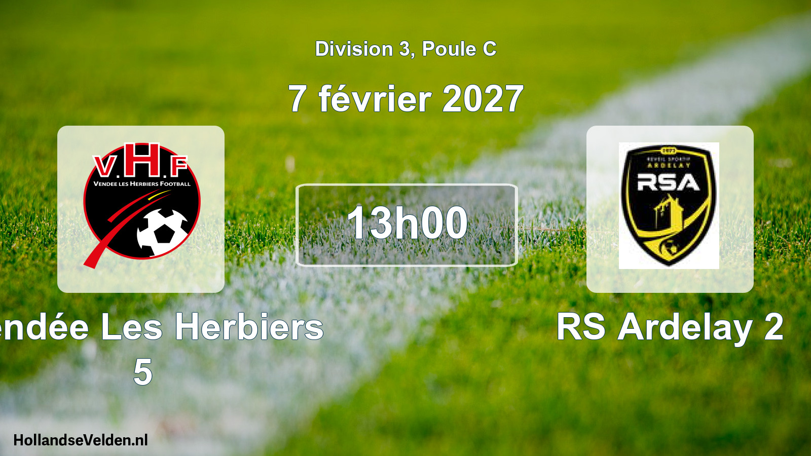 Match programmé: Vendée Les Herbiers 5 - RS Ardelay 2 (7 février 2027)