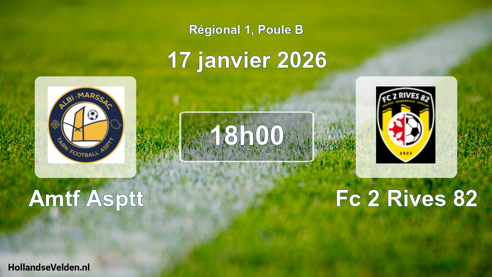 Scheduled Match: Amtf Asptt - Fc 2 Rives 82 (17 January 2026)