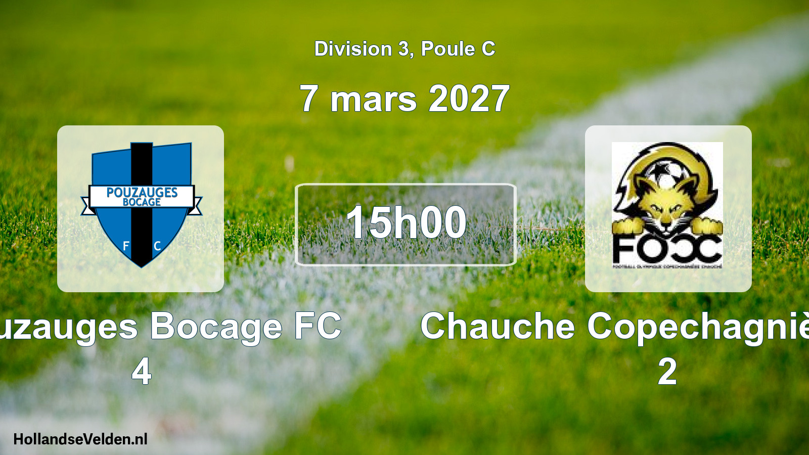 Scheduled Match: Pouzauges Bocage FC 4 - Chauche Copechagnière FO 2 (7 March 2027)