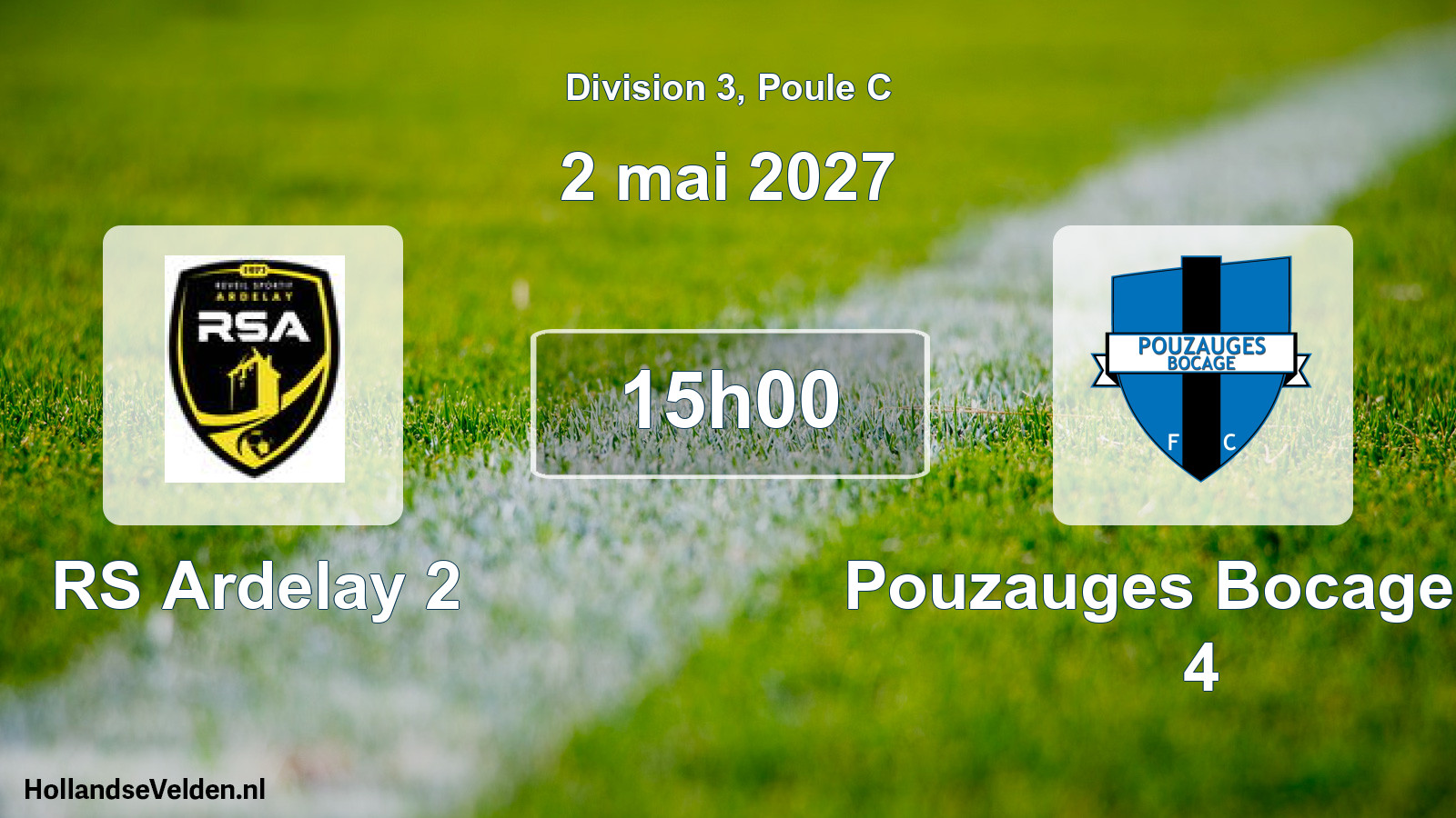 Match programmé: RS Ardelay 2 - Pouzauges Bocage FC 4 (2 mai 2027)