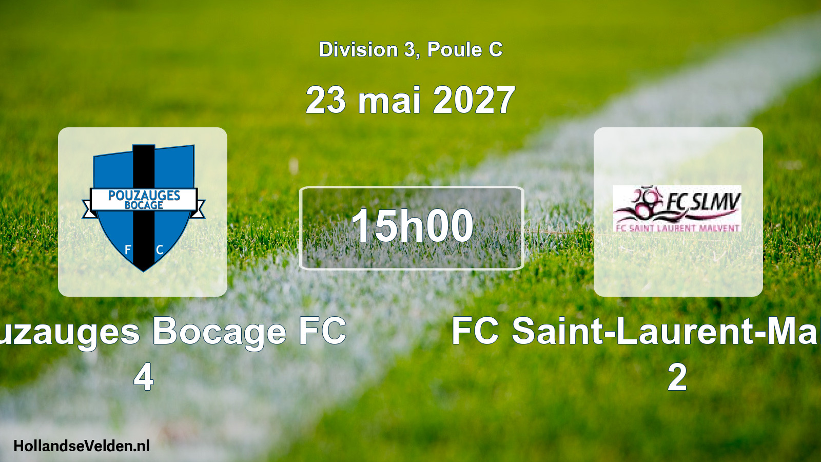 Scheduled Match: Pouzauges Bocage FC 4 - FC Saint-Laurent-Malvent 2 (23 May 2027)