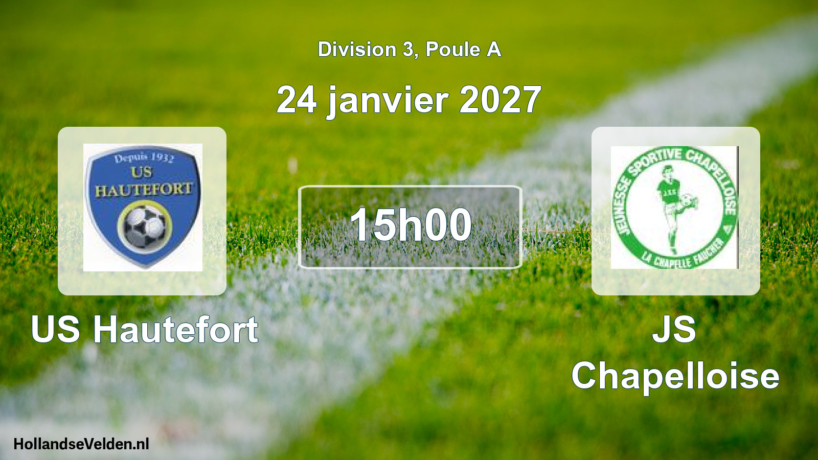 Scheduled Match: US Hautefort - JS Chapelloise (24 January 2027)