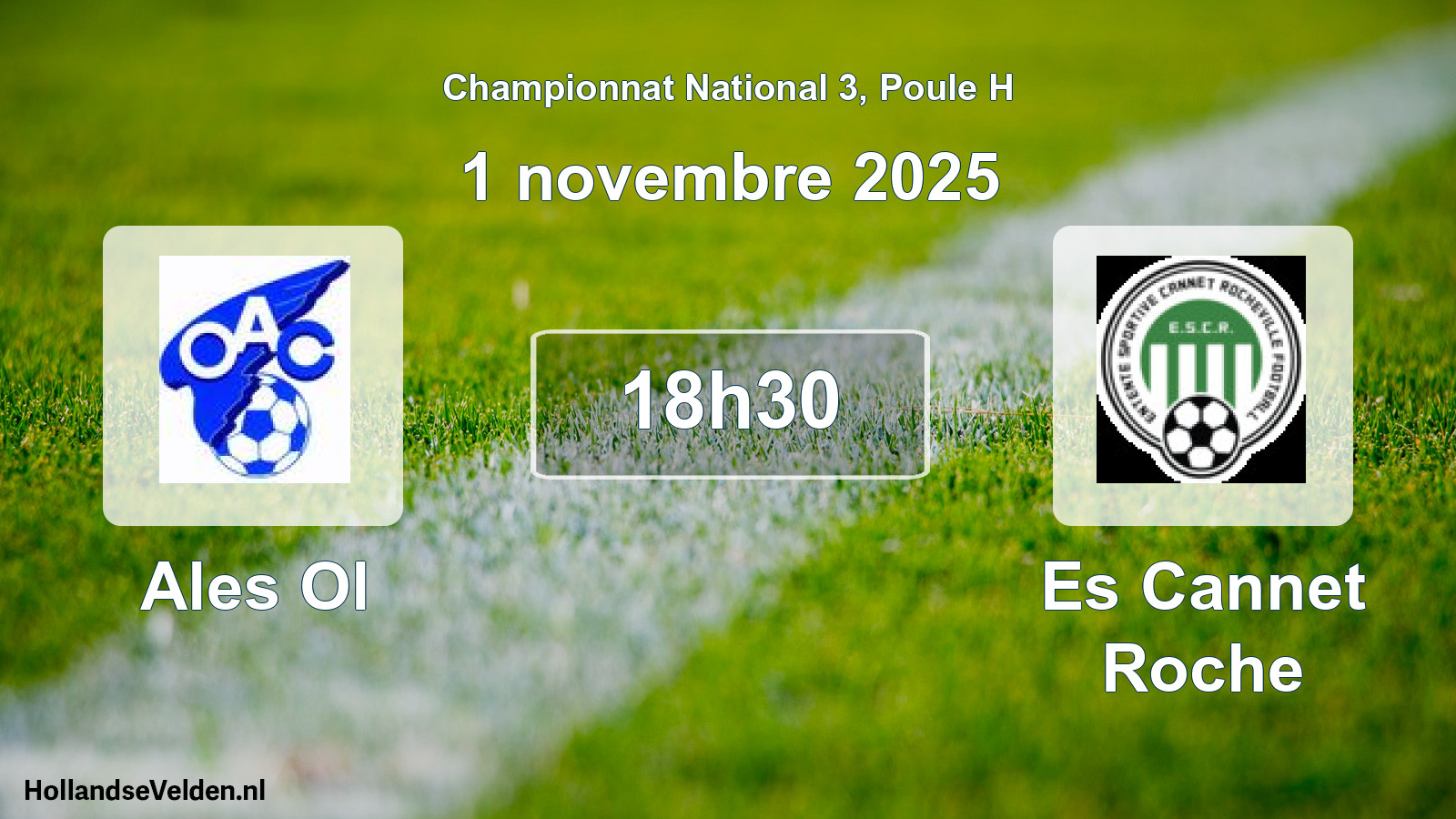 Geplande wedstrijd: Ales Ol - Es Cannet Roche (1 november 2025)