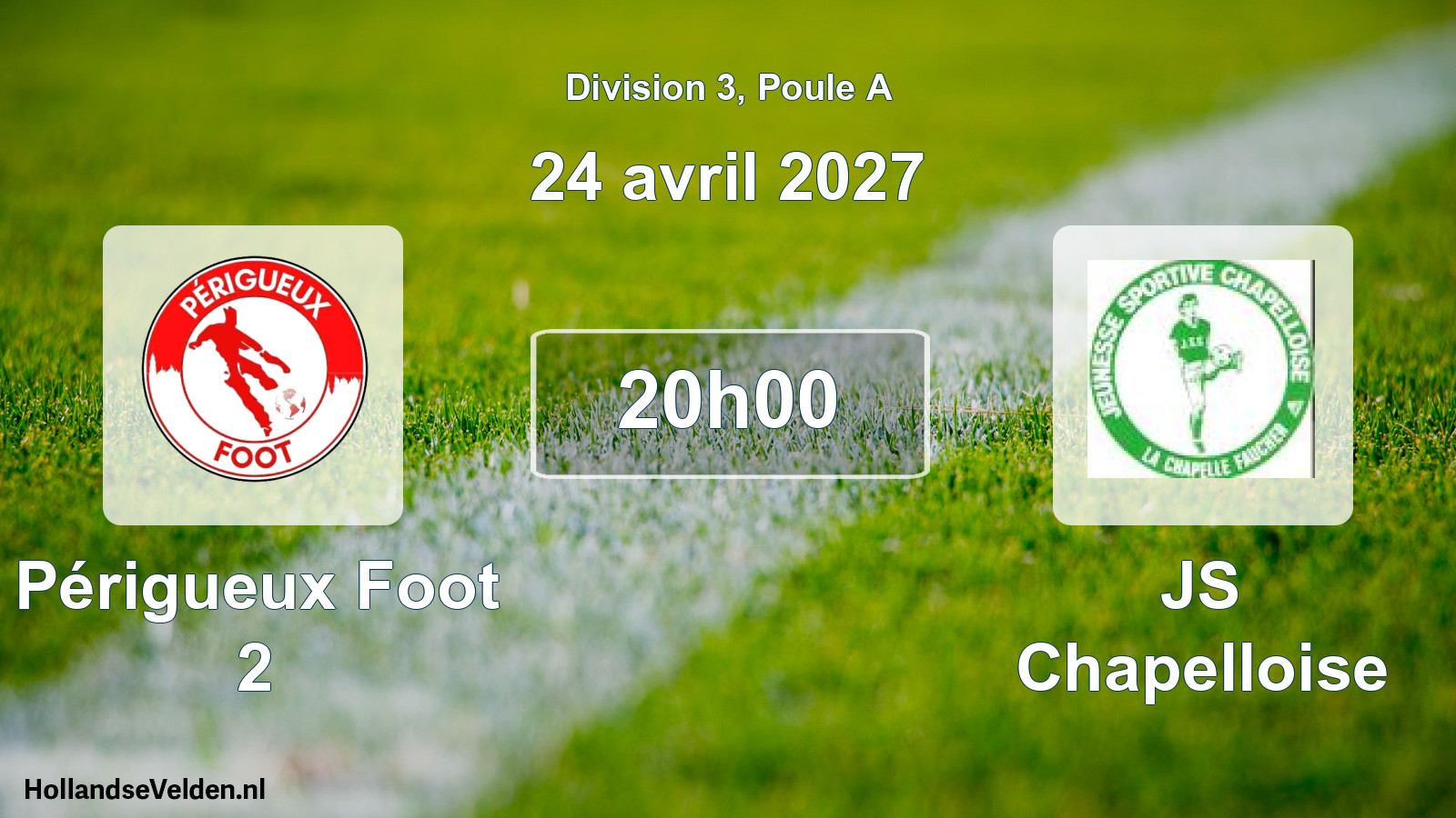 Scheduled Match: Périgueux Foot 2 - JS Chapelloise (24 April 2027)