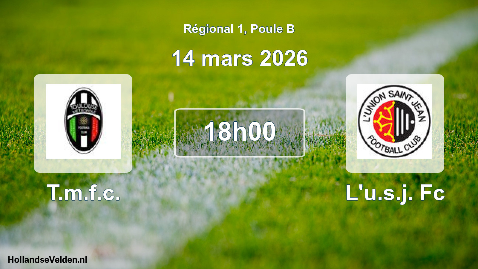 Geplande wedstrijd: T.m.f.c. - L'u.s.j. Fc (14 mars 2026)