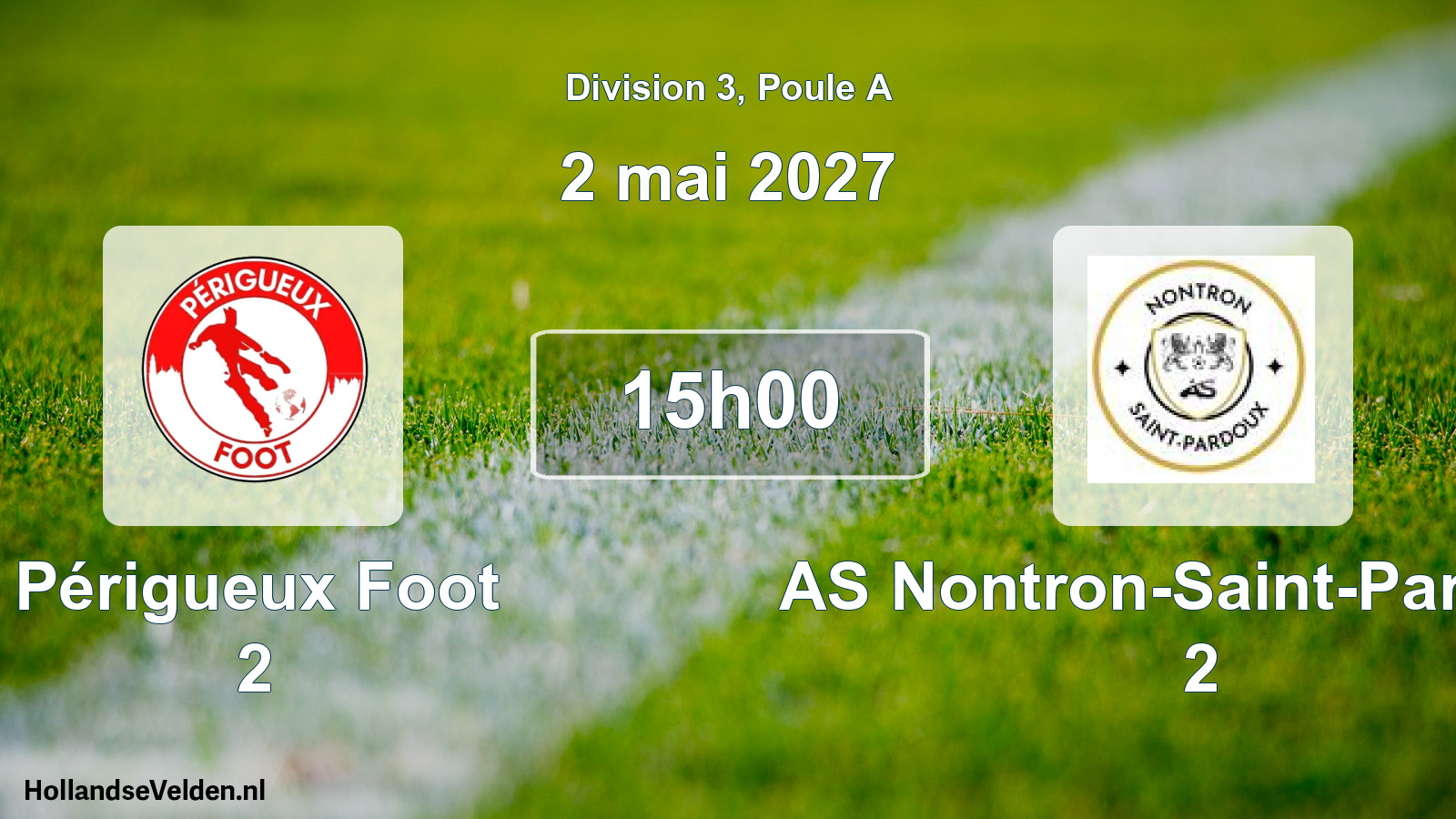 Scheduled Match: Périgueux Foot 2 - AS Nontron-Saint-Pardoux 2 (2 May 2027)
