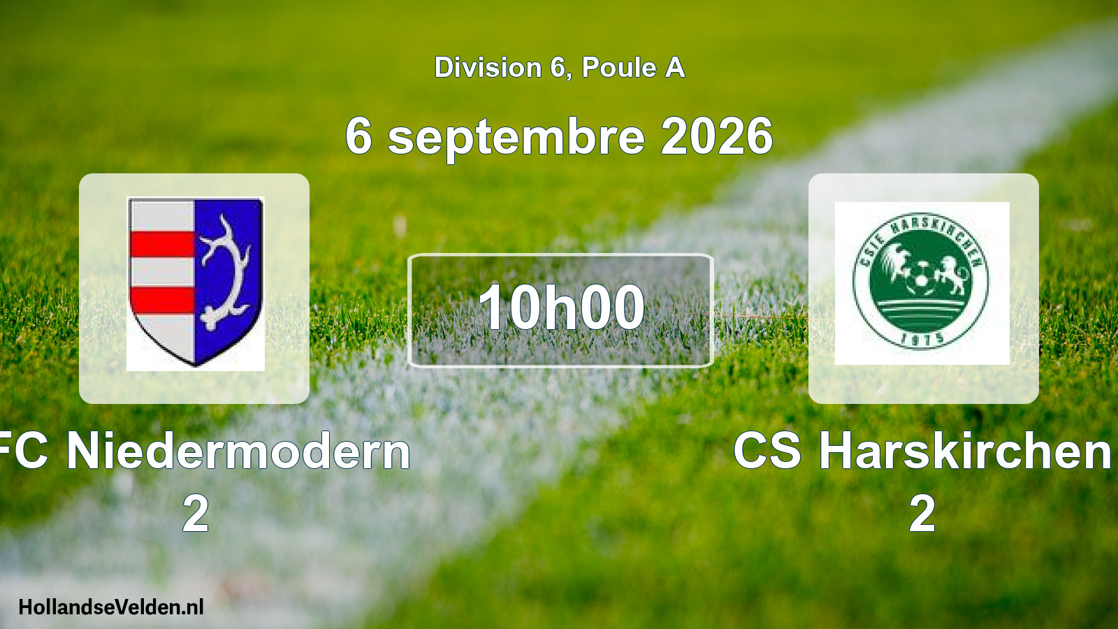 Scheduled Match: FC Niedermodern 2 - CS Harskirchen 2 (6 September 2026)