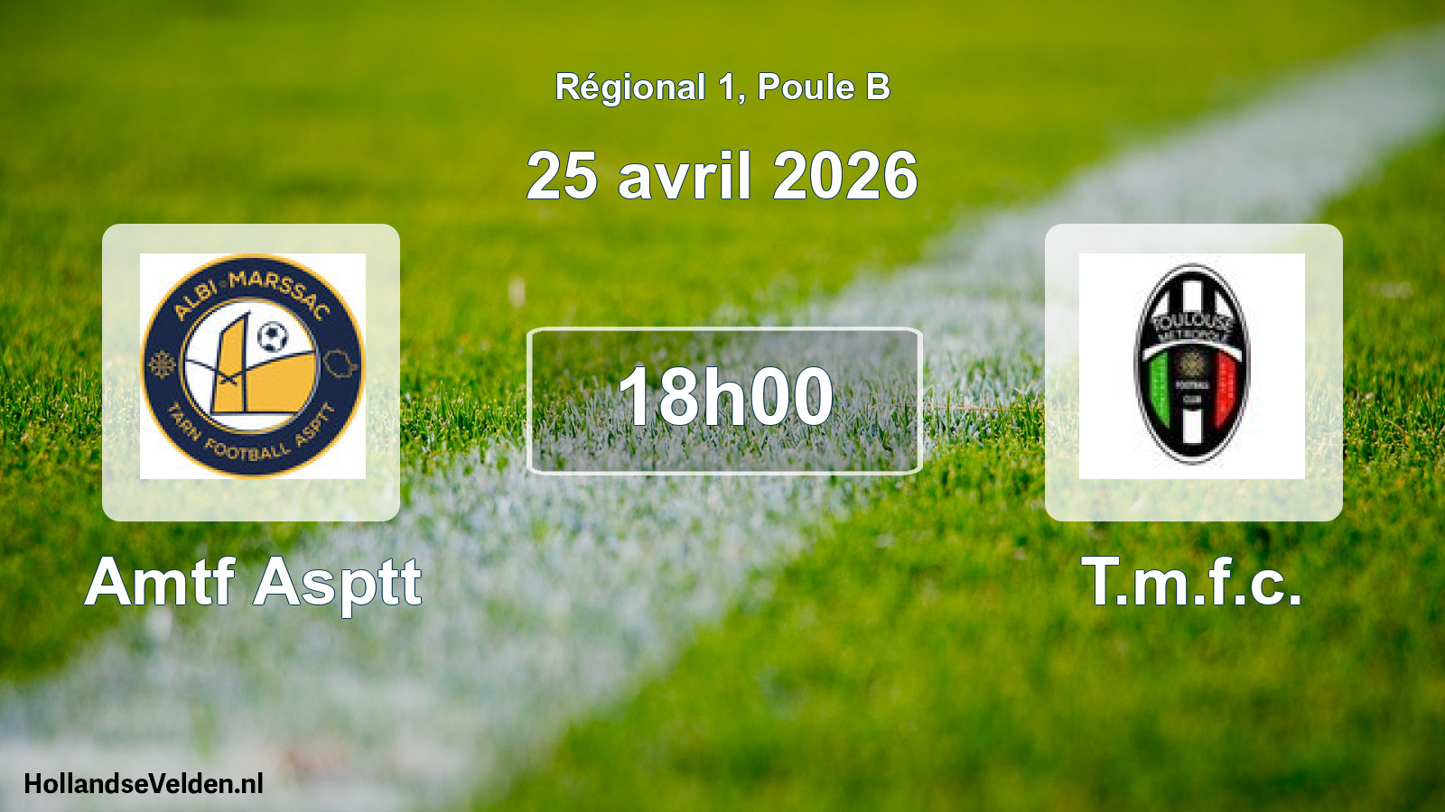 Scheduled Match: Amtf Asptt - T.m.f.c. (25 April 2026)