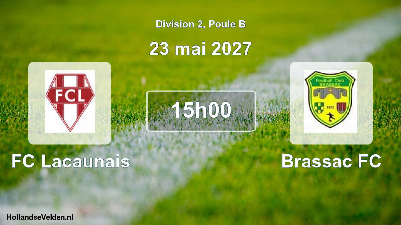 Match programmé: FC Lacaunais - Brassac FC (23 mai 2027)