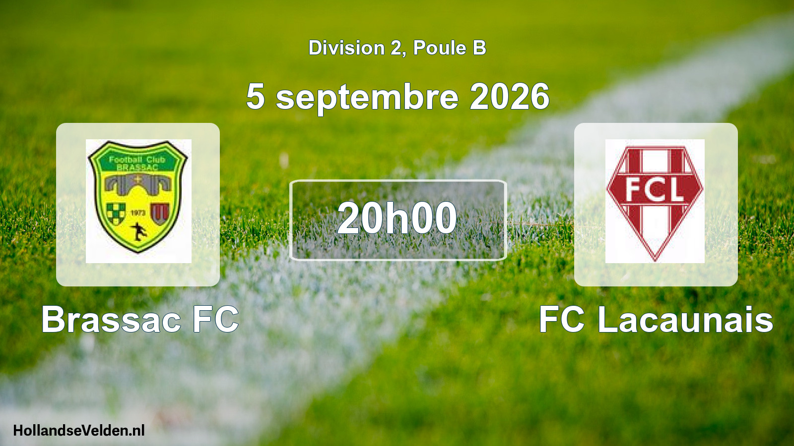 Match programmé: Brassac FC - FC Lacaunais (5 septembre 2026)
