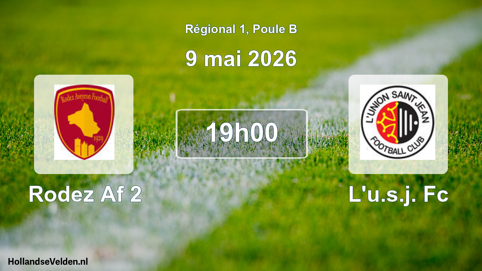 Scheduled Match: Rodez Af 2 - L'u.s.j. Fc (9 May 2026)