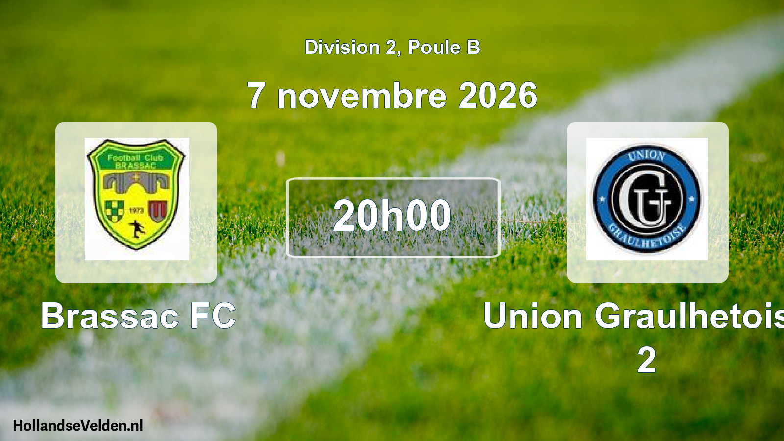 Match programmé: Brassac FC - Union Graulhetoise 2 (7 novembre 2026)