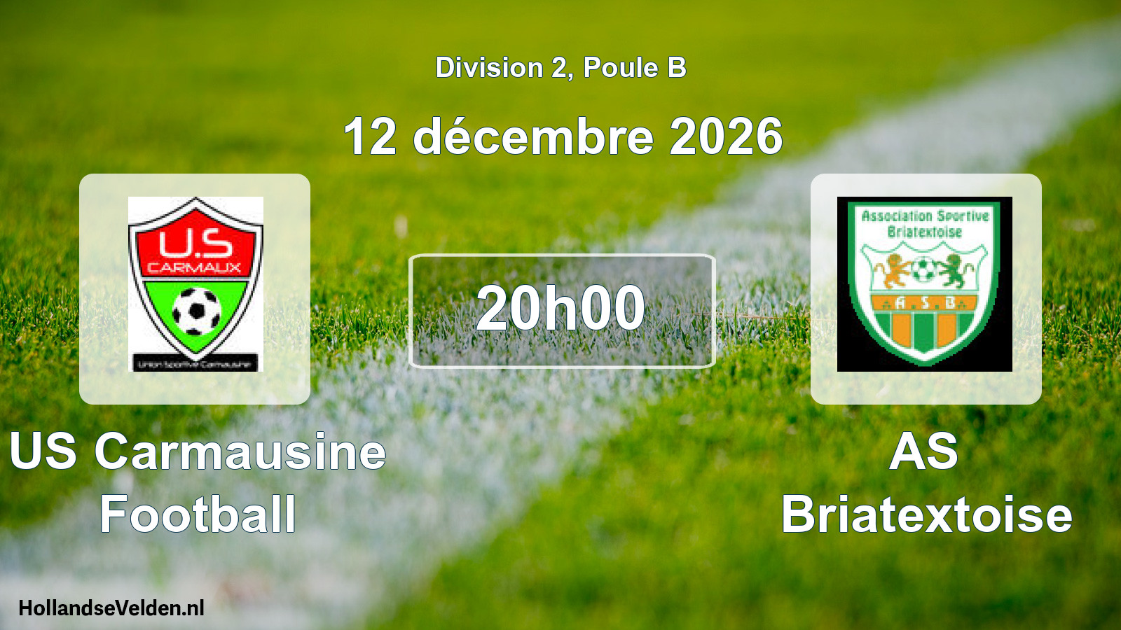 Match programmé: US Carmausine Football - AS Briatextoise (12 décembre 2026)