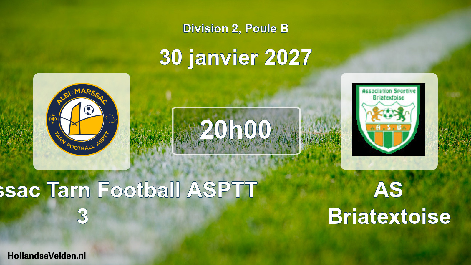 Match programmé: Albi Marssac Tarn Football ASPTT 3 - AS Briatextoise (30 janvier 2027)