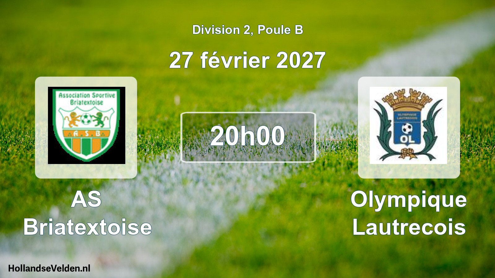 Match programmé: AS Briatextoise - Olympique Lautrecois (27 février 2027)