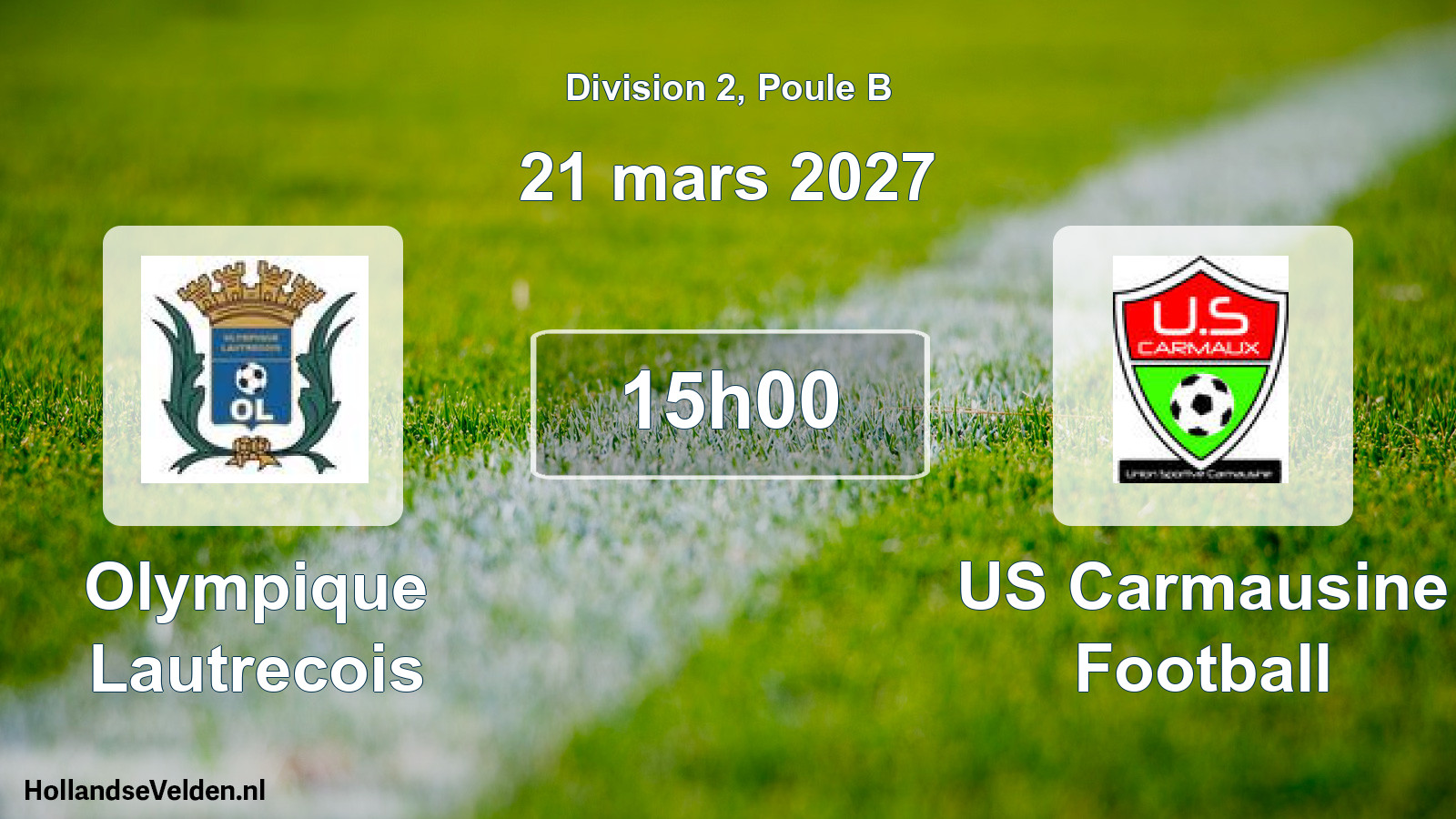 Match programmé: Olympique Lautrecois - US Carmausine Football (21 mars 2027)