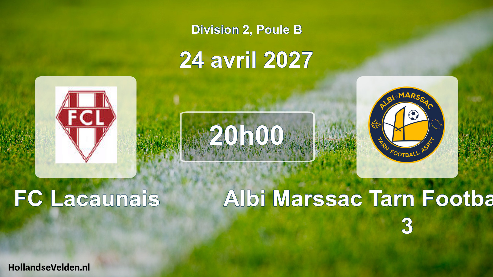 Match programmé: FC Lacaunais - Albi Marssac Tarn Football ASPTT 3 (24 avril 2027)