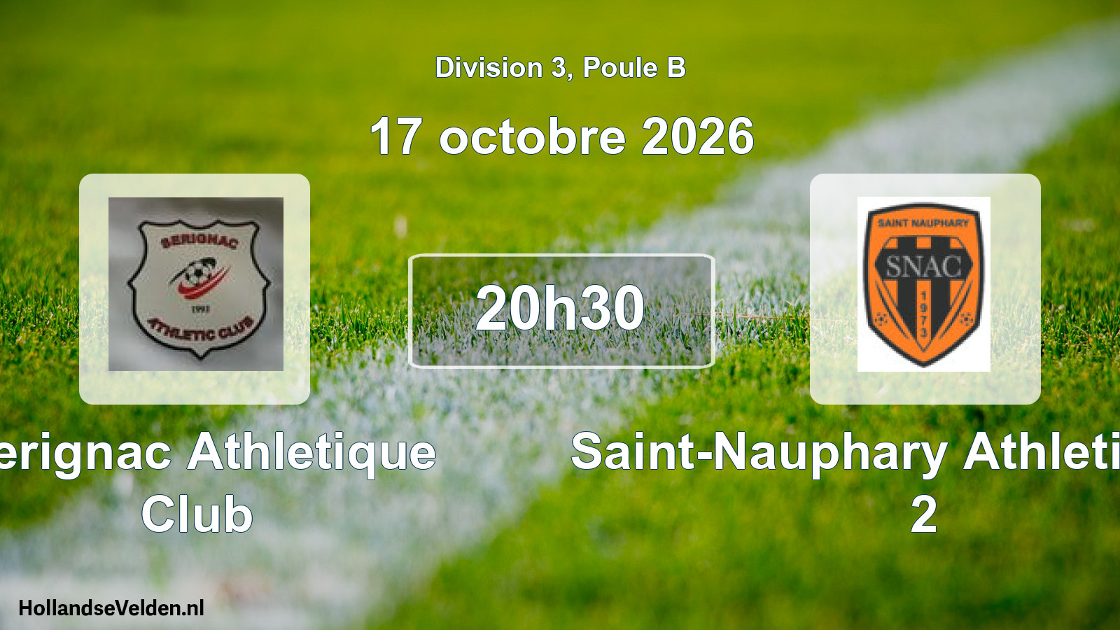 Match programmé: Serignac Athletique Club - Saint-Nauphary Athletic Club 2 (17 octobre 2026)