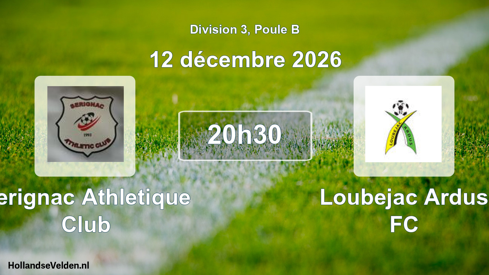Match programmé: Serignac Athletique Club - Loubejac Ardus FC (12 décembre 2026)