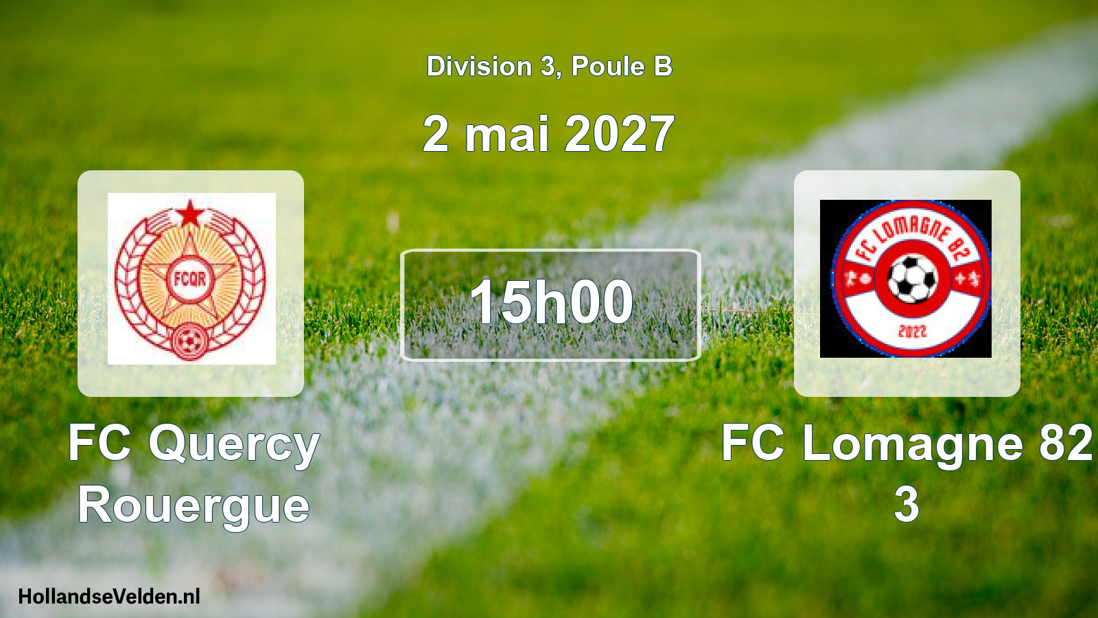 Match programmé: FC Quercy Rouergue - FC Lomagne 82 3 (2 mai 2027)