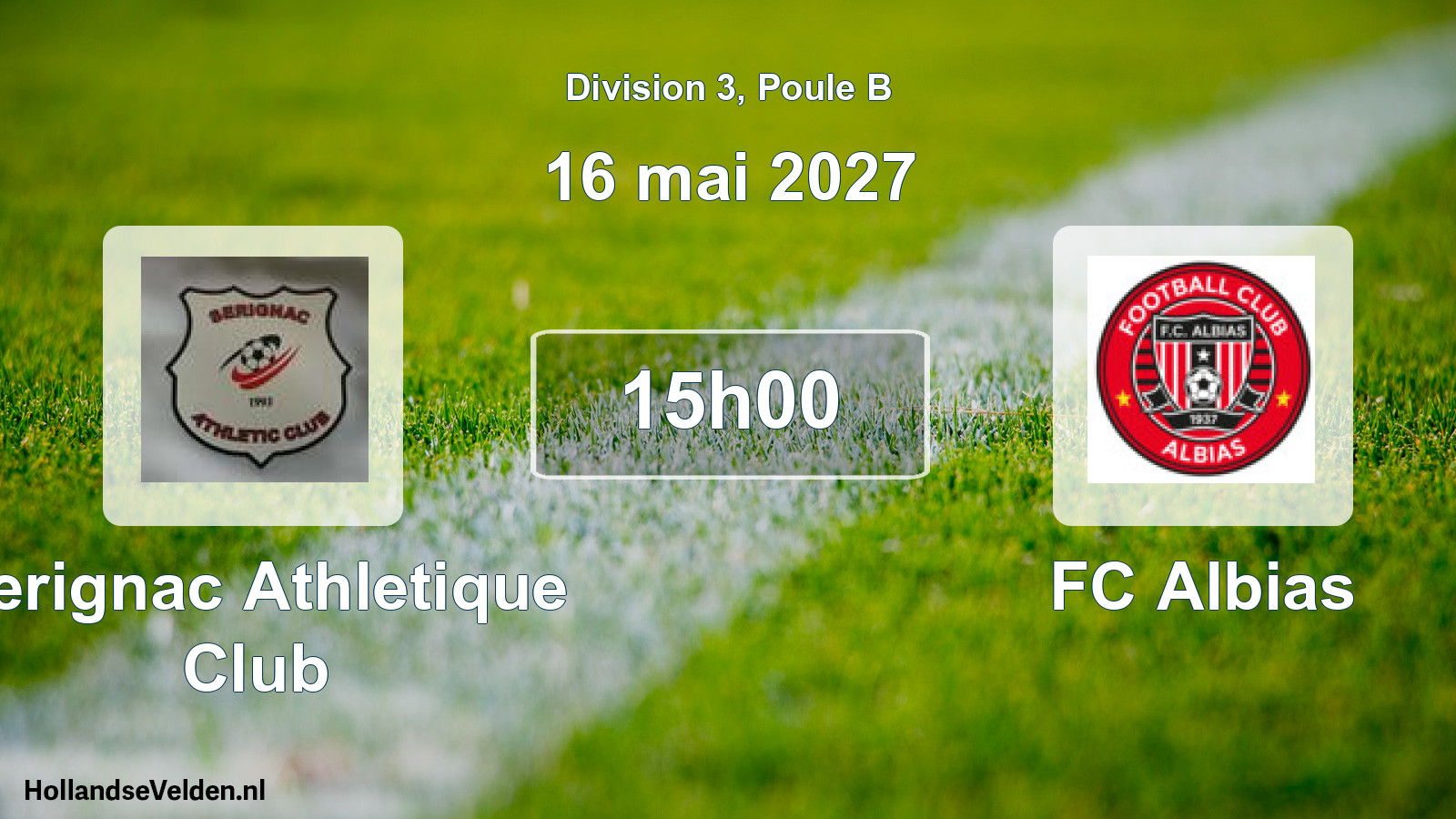 Match programmé: Serignac Athletique Club - FC Albias (16 mai 2027)
