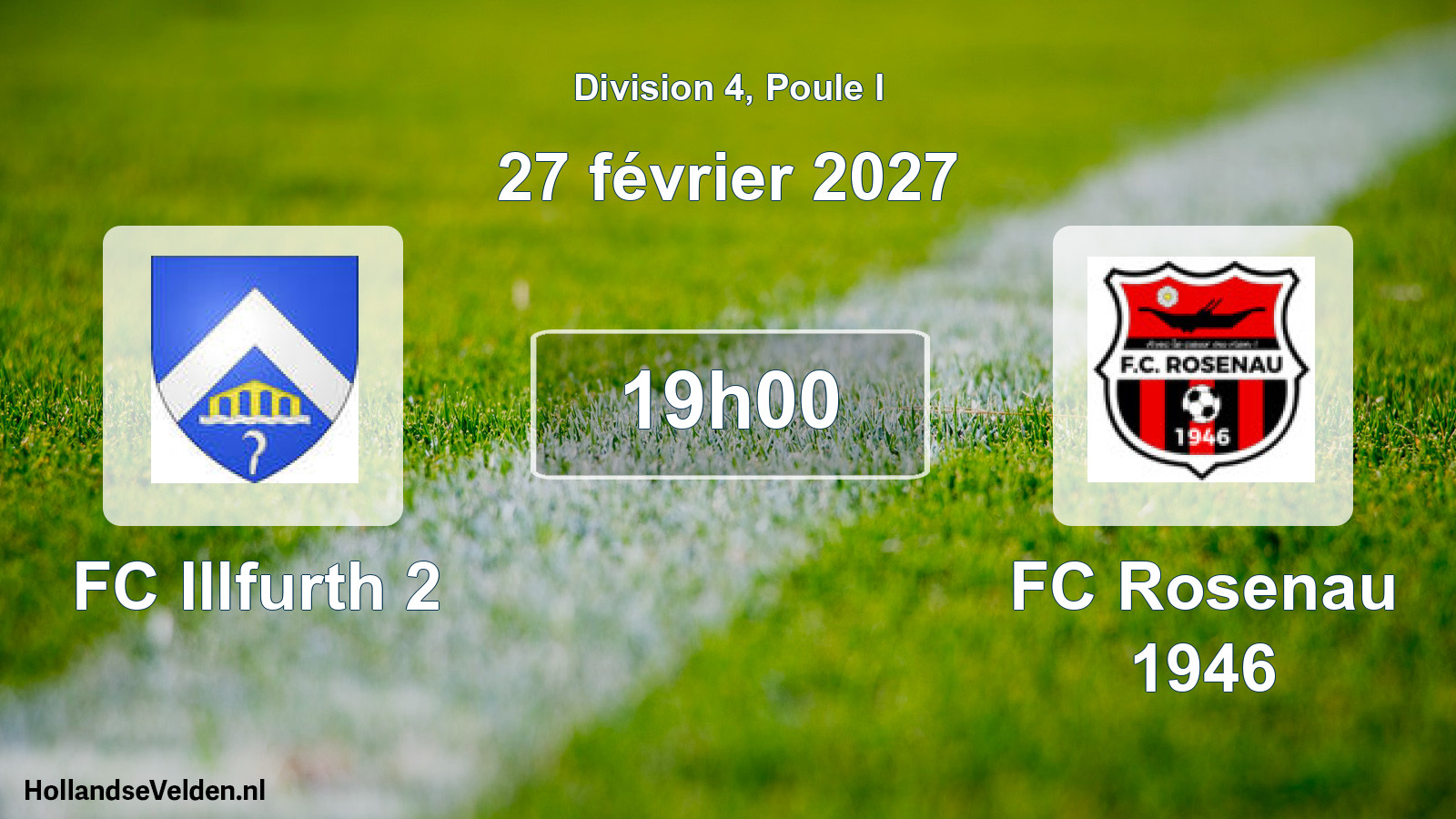 Scheduled Match: FC Illfurth 2 - FC Rosenau 1946 (27 February 2027)